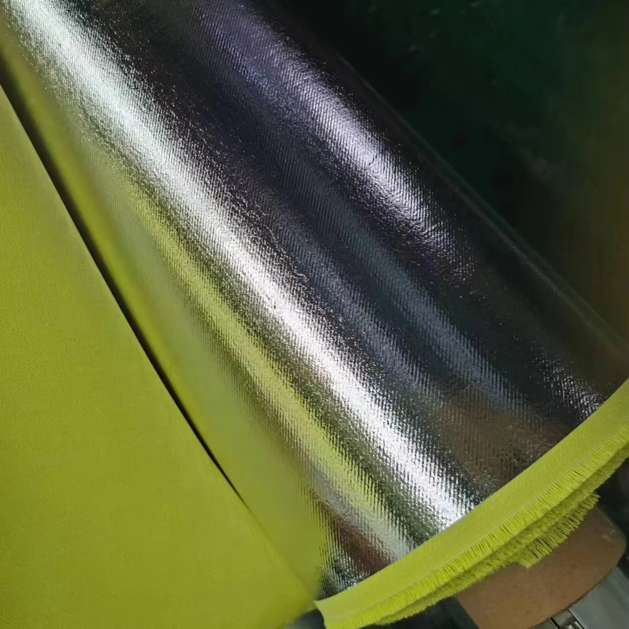 Heat Resistant Aluminized Kevlar Aramid fabric Woven Twill Cloth For Workwear