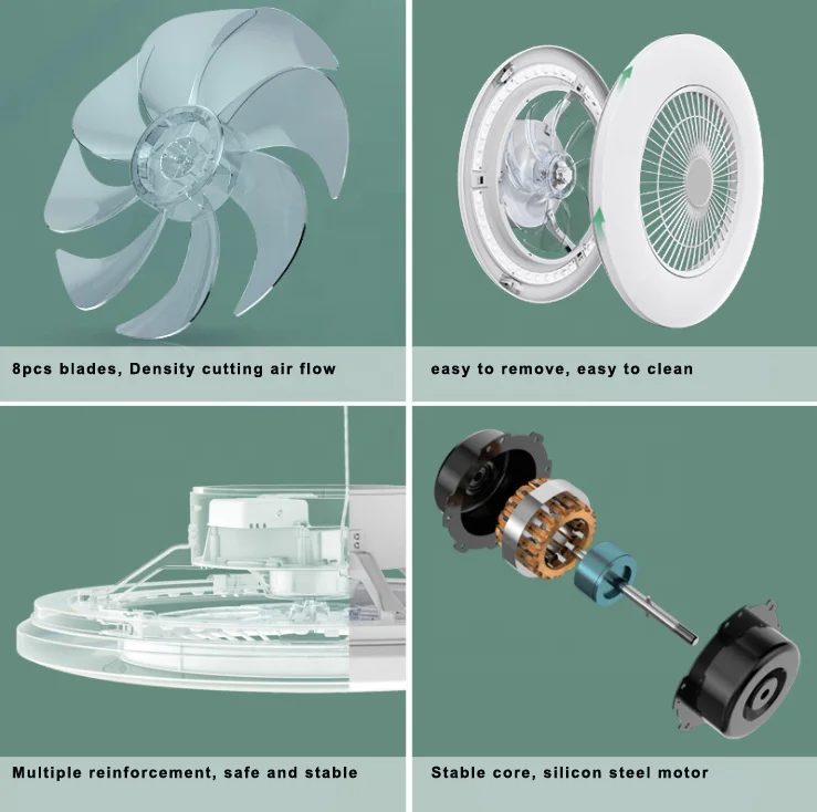 
New Music Ceiling Fan Light With Speaker LED Light Dance AC100V/250V 