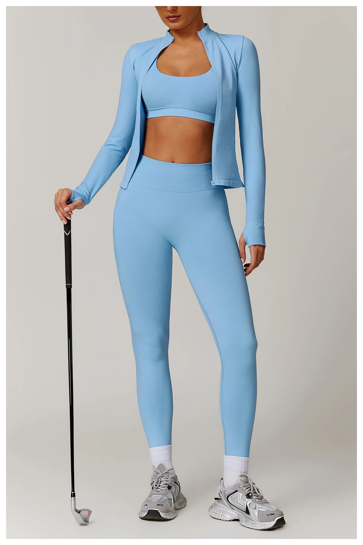 2025 New Custom Fashion Activewear One Shoulder Bra Scrunch Butt Sports Pants Gym Fitness 5 Piece Yoga For Woman