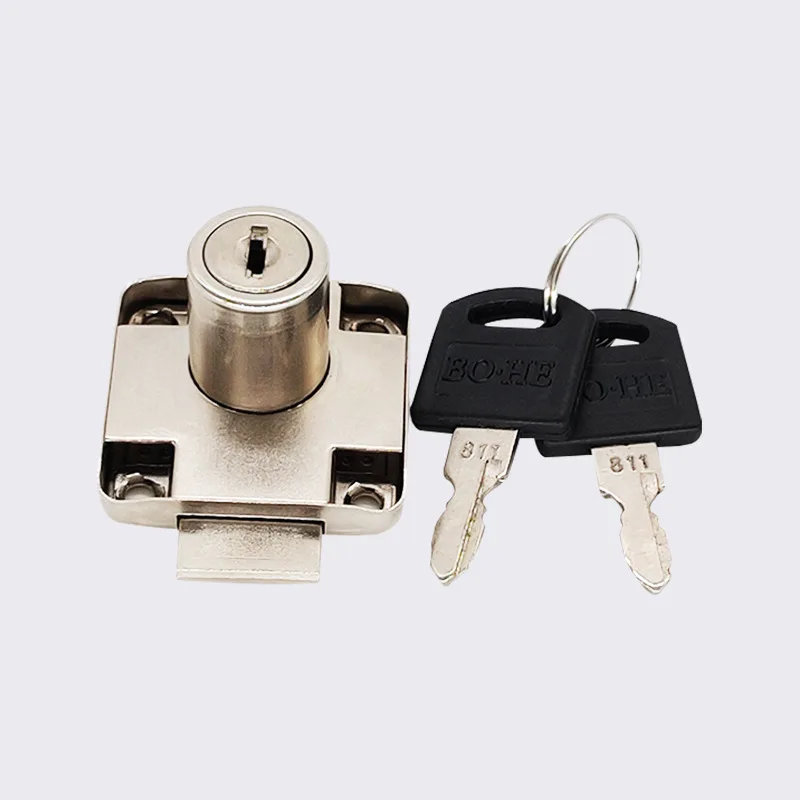Office Desk Drawer Lock Square Cabinet Locks Hardware Furniture Zinc Alloy Metal Cabinet Door Lock