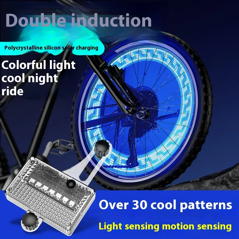 Factory New Products Bicycle Spoke Lights Night Riding Night Running Wheel Lights Solar Bicycle Lights