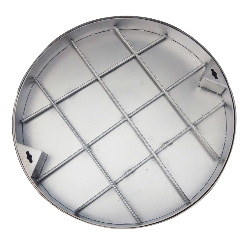 Factory customized stainless steel round manhole cover embedded stainless steel manhole cover concave surface