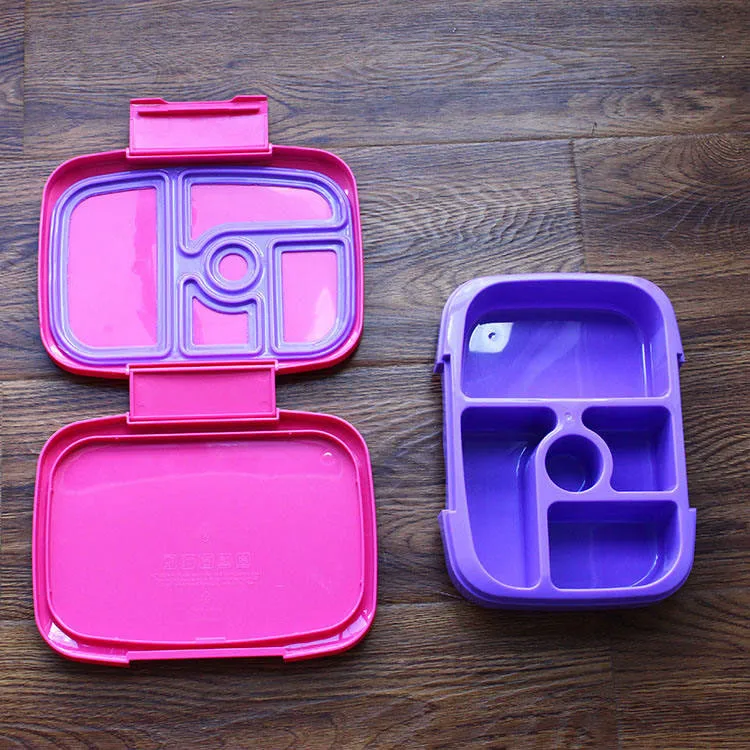 Food Safe Materials 5-Compartment Bento-Style Eco Friendly Leakproof Bento Kids Lunch Box