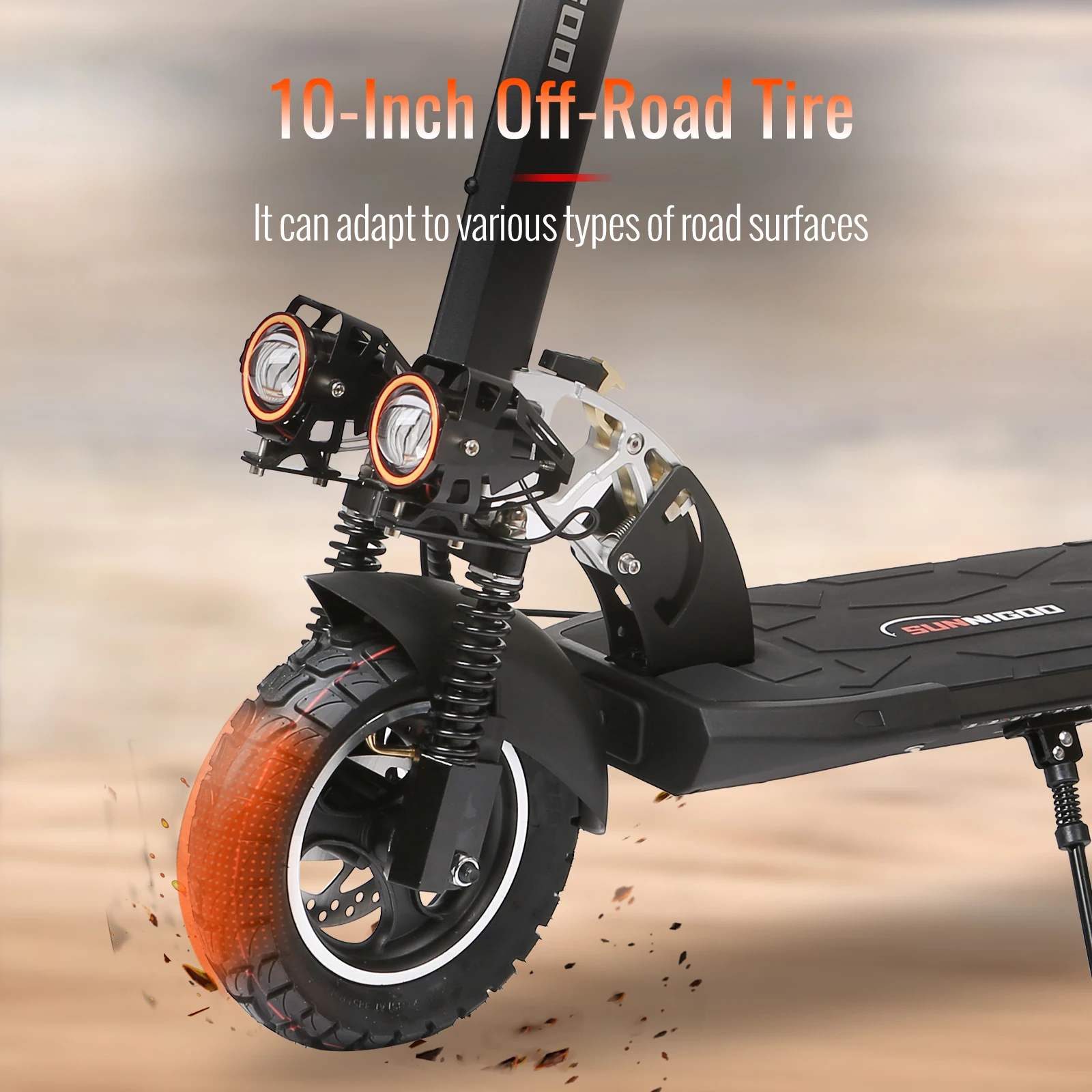 Max Speed 50Km/h Fast Electric Scooter  800W for Adults 48V 15Ah Battery Electric Scooters Off Road Electric Scooter