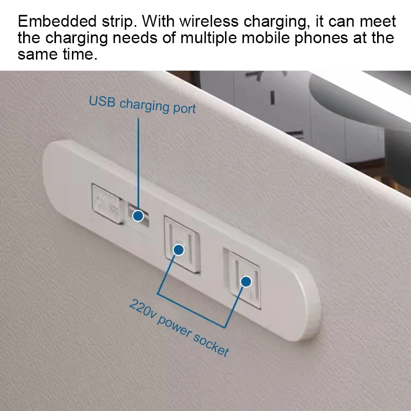 China professional supplier Smart bedside table multi-functional safe wireless charging furniture bedroom locker