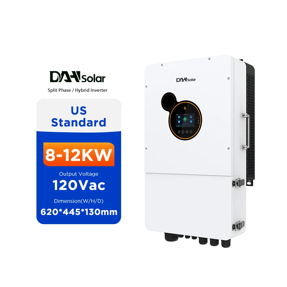 10KW 12KW 120/240Vac Гибридный накопительный инвертор с зарядкой и разрядкой в разные периоды времени
