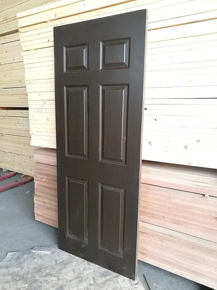 wholesale price Okoume Bintangor Veneer Door Skin Plywood Laminate Plywood Door Panel from factory
