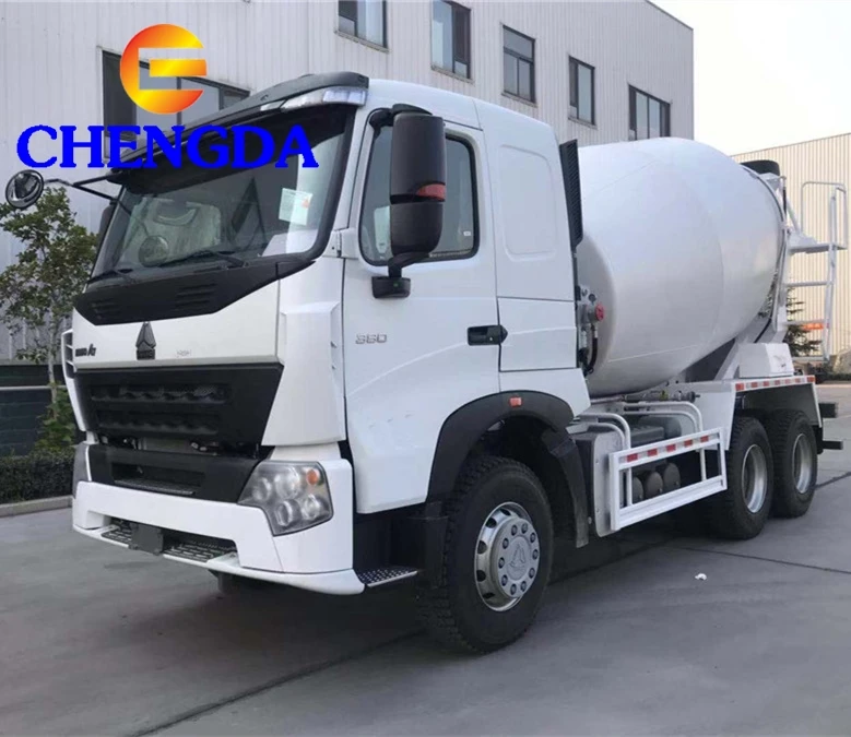 Used SINOTRUK  HOWO 10 Wheels Self loading 6CBM Concrete Machinery Engines Cement Machine Concrete Mixer Truck Prices