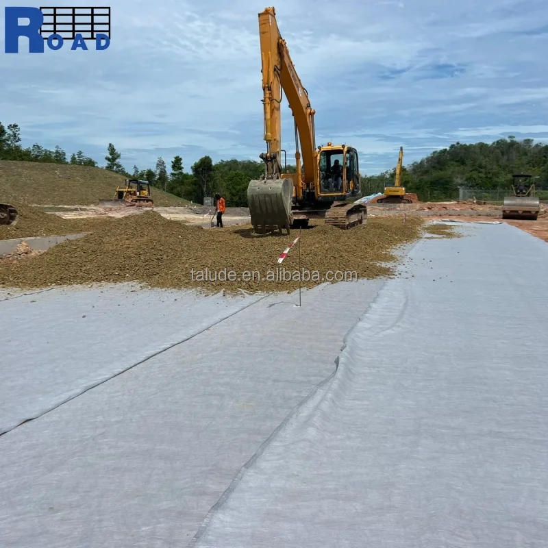 Nonwoven Geotextile Needle Punched Type Filament Geotextile Polyester Polypropylene Short or Long Fiber