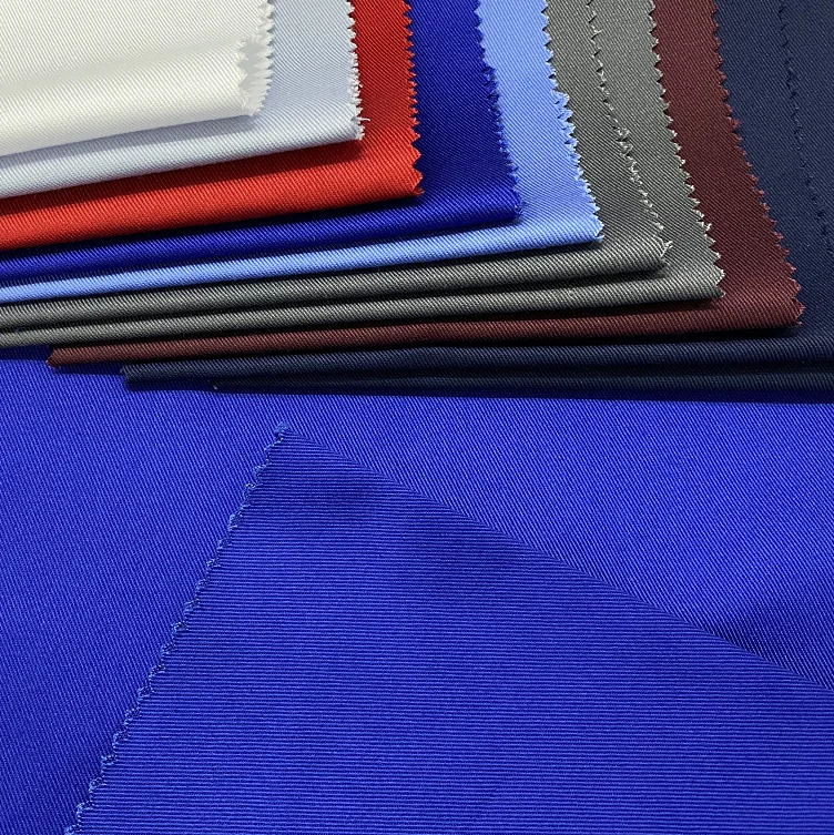 Fashionable Soft Plain 65% Polyester 35% Cotton  Fabric Twill Hospital Uniform Fabric TC Twill Fabric For Workwear