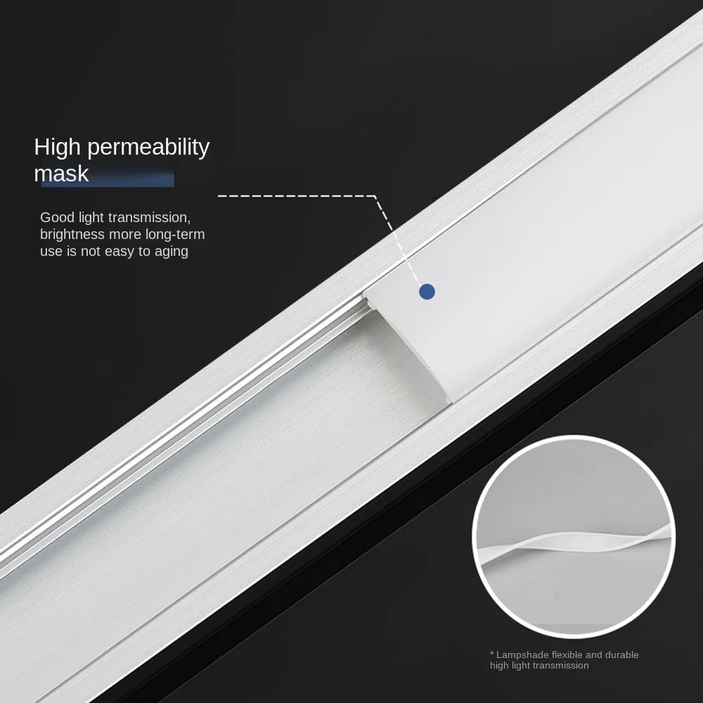 Aluminum profiles are used for lighting channels of light emitting diode strips Aluminum profiles for light emitting diodes