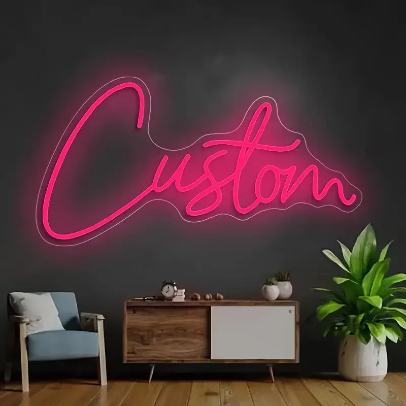 Customizable Neon Sign Series Fixed Size Character Count Birthday Party Bedroom Decorations USB Interface No Fixed Shape Color