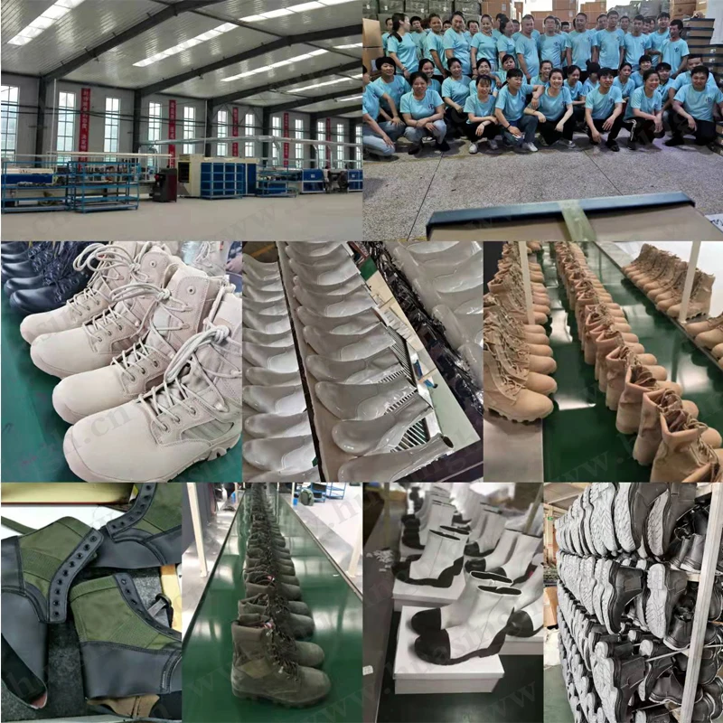 ZH, outdoor off-road abrasion-resistant rubber sole hunting boots combat rip-stop anti-shock tactical boots black HSM261