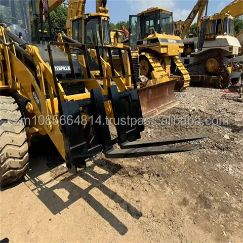 4x4 backhoe cat 420 backhoe loader used cheap backhoe loader cat 420f retro-escavadora 416F2 420F2 430f2 with thumb and fork