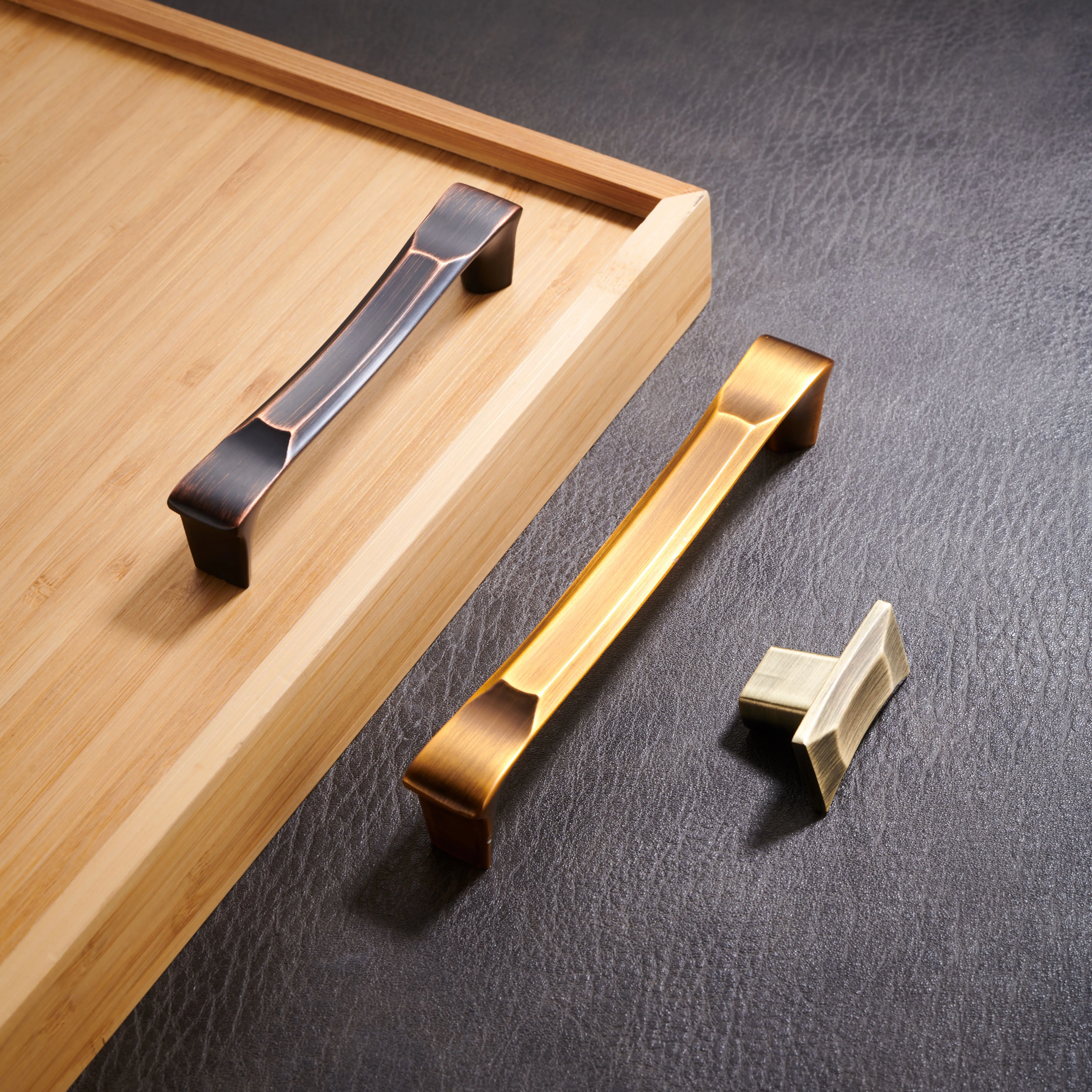 AKADA New Design Drawer Bronze Pull Knob Wardrobe Bathroom Cupboard Door Furniture Cabinet Handle