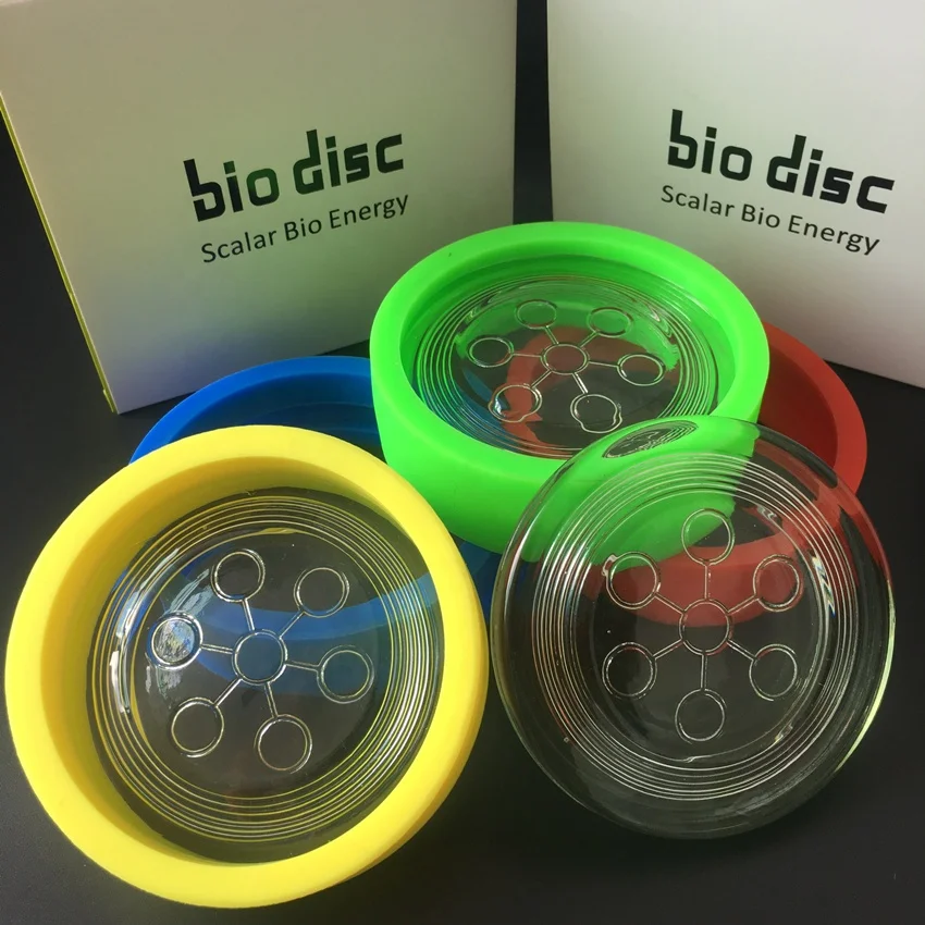 Cheap price 2200ions  quantum saclar bio glass disc 2 alpha spin disc energy bio with gift box . OEM logo .