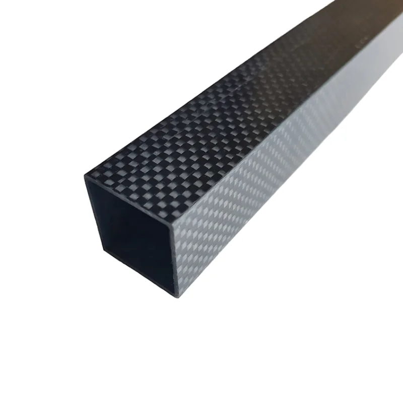 Durable Stylish Upscale Black Carbon Fiber Square Rectangular Tube Pipe Lightweight Carbon Rod Box Case Sports Industrial