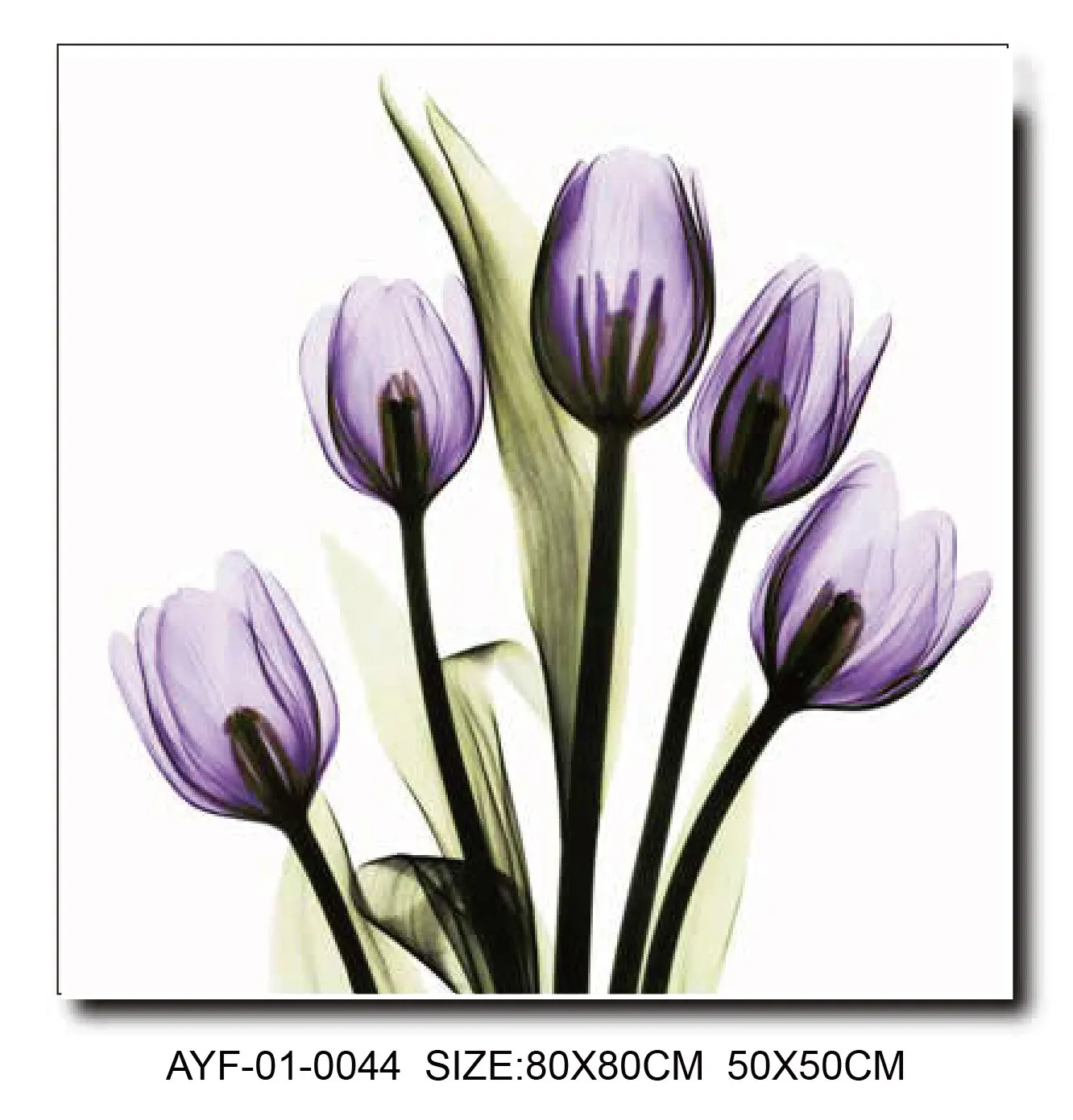Modern abstract flower paintings in cream series and rose-themed wall paintings for high-end restaurants