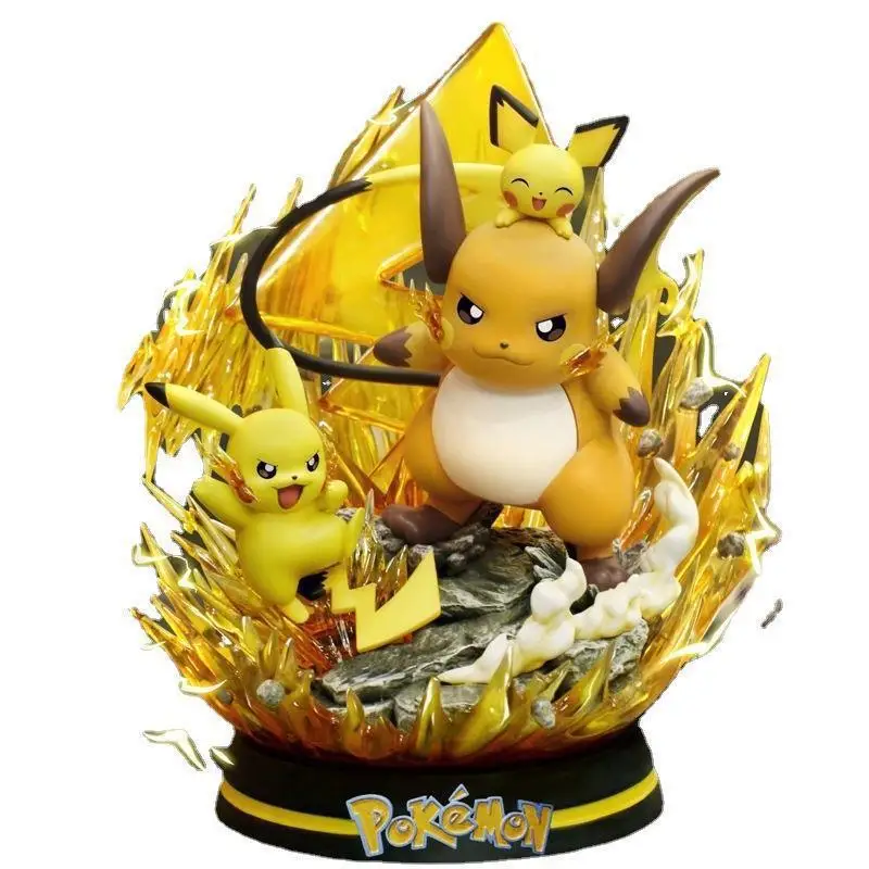 High Quality 26CM Anime Action Figures Pokemoned Toys Charizard Gengar Pikachu Monster PVC Big GK Figurine Statue