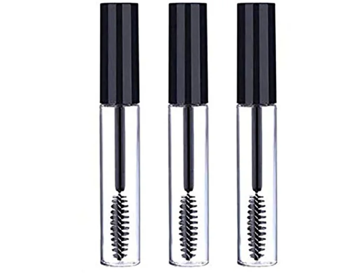 
6ml 8ml 10ml clear empty mascara wand bottle mascara tube with brush 