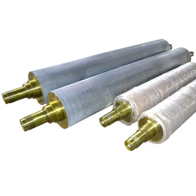 High quality A B C E alloy chromium plating corrugated roller for single-sided machine