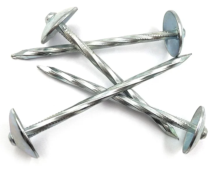 Galvanized Concrete nail roofing nails with umbrella head for steel sheet