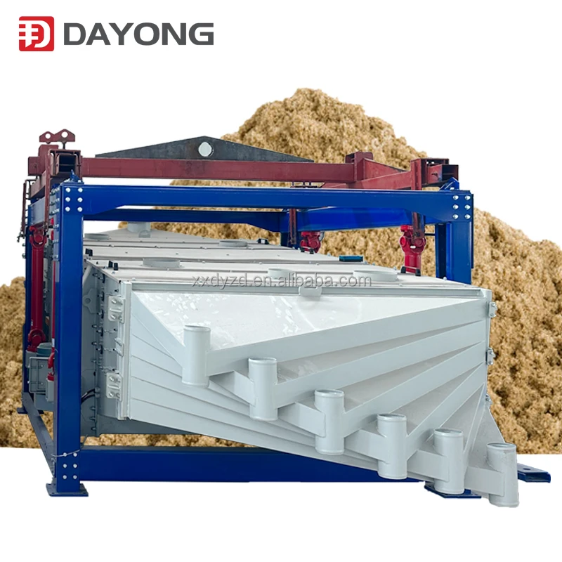 Ceramic Sand Sifter Machine Carbon Steel Rectangular Gyratory Screen Square Swing Tumbler Vibrating Screen