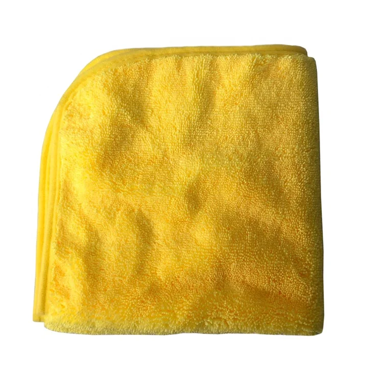 Pure Color Durable Coral Fleece Auto Cleaning Microfiber Car Wash Towel