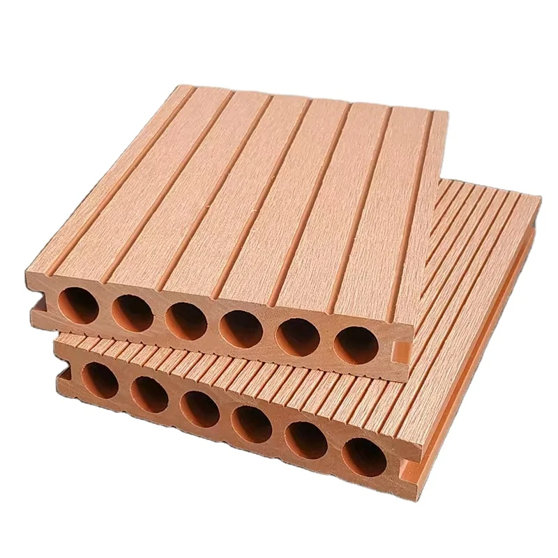 New Design Wood Plastic Composite co-extrusion Decking WPC Flooring Outdoor for Garden Swimming Pool WPC Decking Boards