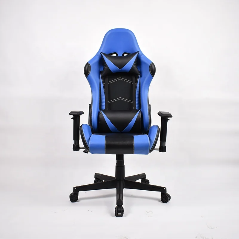 Custom All Day Gaming Comfort Desk Chair Built In Lumbar Arch Gaming Chair With Stand Wheels