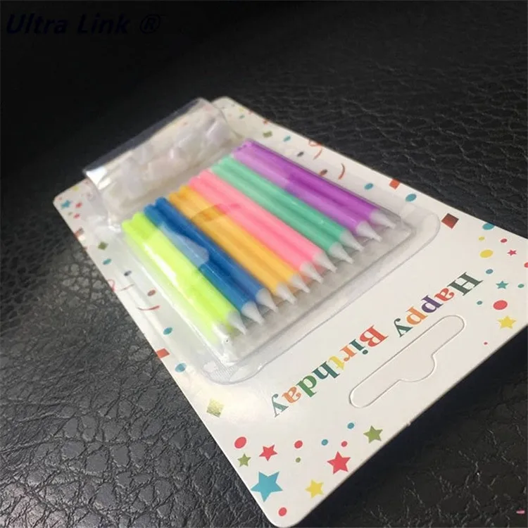 
Wholesale colorful party decoration candle logo custom factory direct sales mini birthday candle 