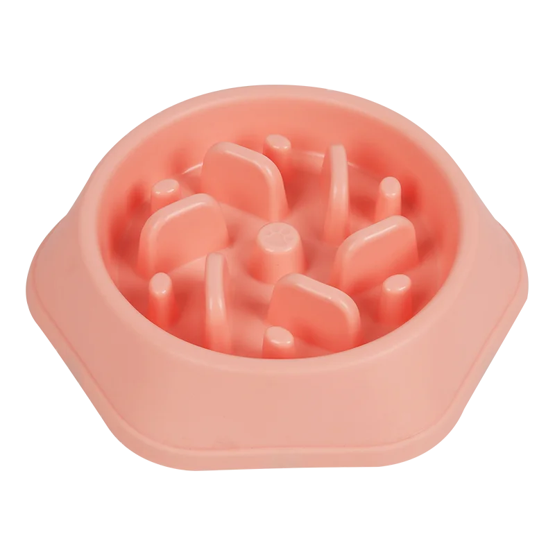 Бытовая круглая полипропиленовая Роскошная миска для домашних питомцев корма собак портативная под заказ медленные кормушки