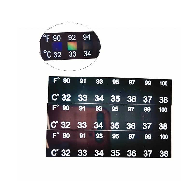 Wholesale 32-38C liquid crystal thermometers strips Temperature Crystal Digital Digital Lcd Thermometer  Customized Logo