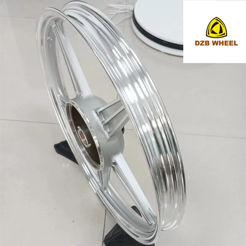 Drum Brake Motorcycle Wheel 1.6*18 Aluminum Car Rims Silver Finish Automobile Rims