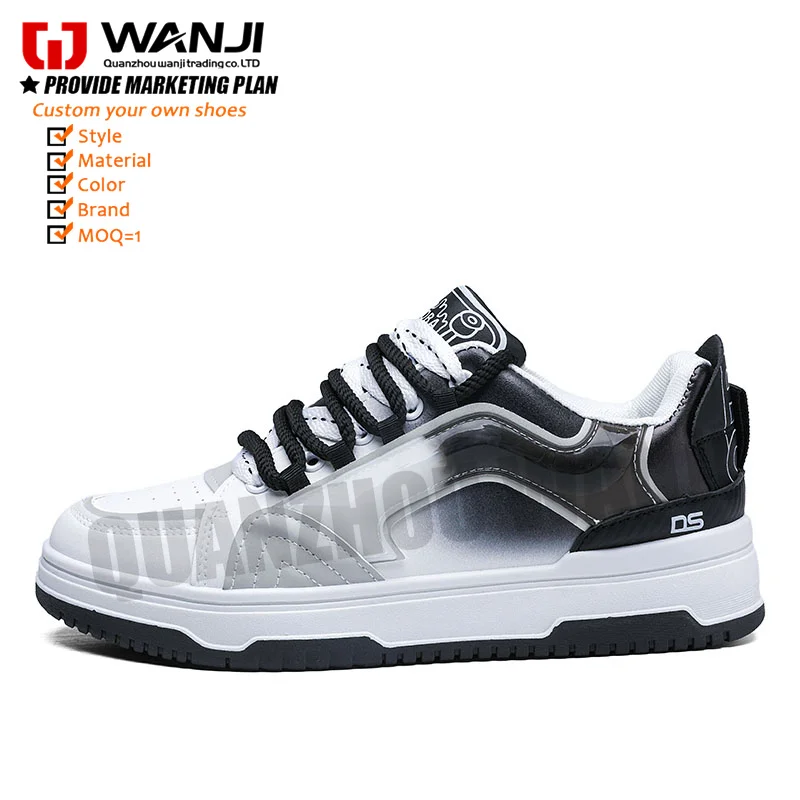 New Hot Selling Fresh Color Matching Casual Comfortable All-In-One Wear Buffer Shock Absorption Running Custom Sneakers