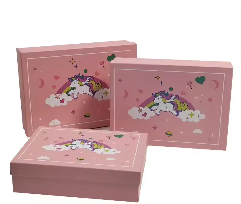Factory Customization gift box luxury Coated Paper Lid And Base Chocolate Watch Folding Box Gift surprise gift box