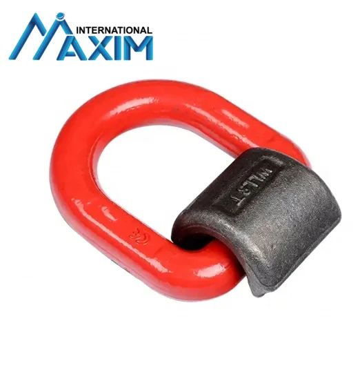Hot Selling Alloy Steel Forged Lashing Ring Welded Grade 80 D Ring with Spring