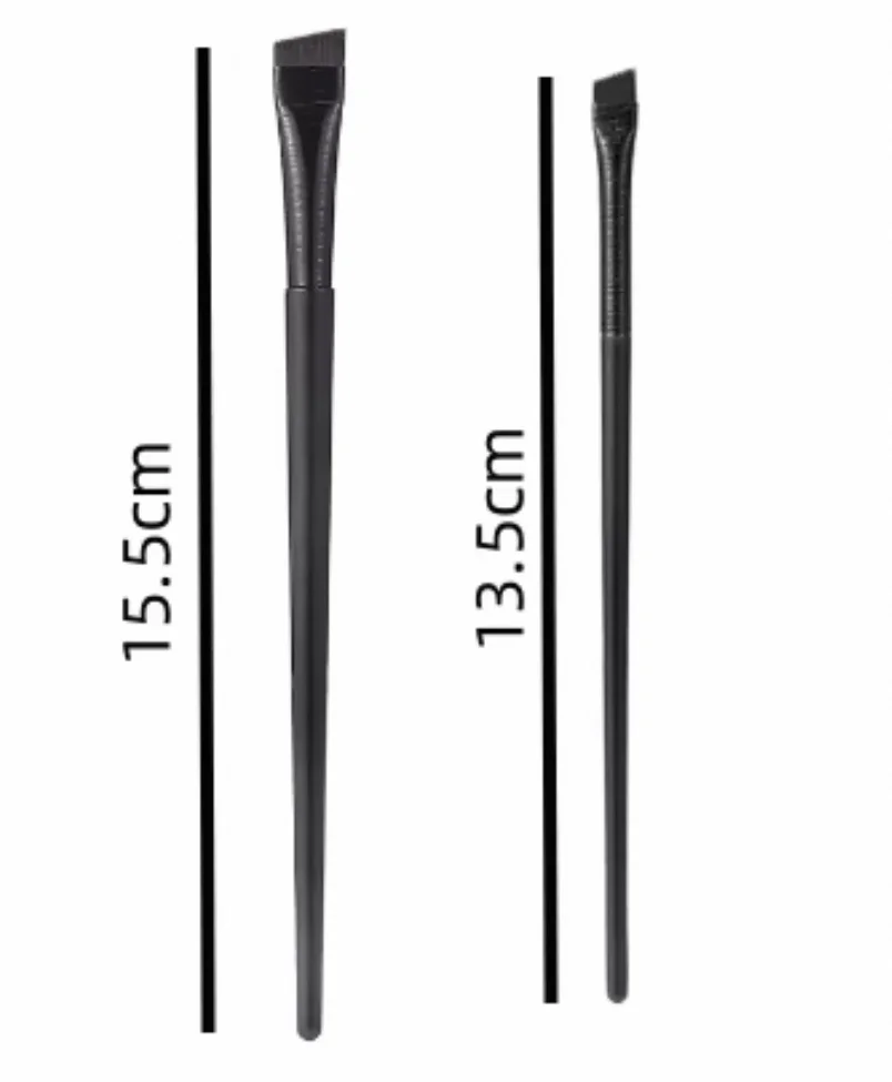 Precisely Crafted Angled Soft-Tipped Bristles Easy Washability Washable Flat Eyeliner Brush Angled Flat Eyeliner Brush
