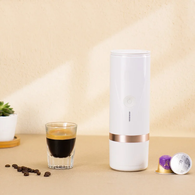 Portable Espresso Machine Compatible with Ground Coffee or Capsule Coffee USB Rechargeable Aluminum Coffee Maker