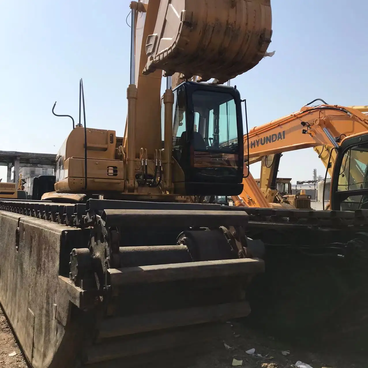 High quality used cat excavators original American CAT 320 20 TON caterpillar boat excavator for sale