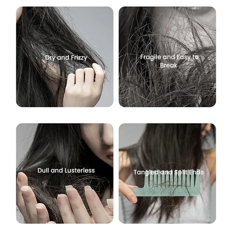 MULAN Organic Hair Care Treatment Hydrolyzed Keratin Revitalizing Cream Moisturizing Nourishing Conditioner