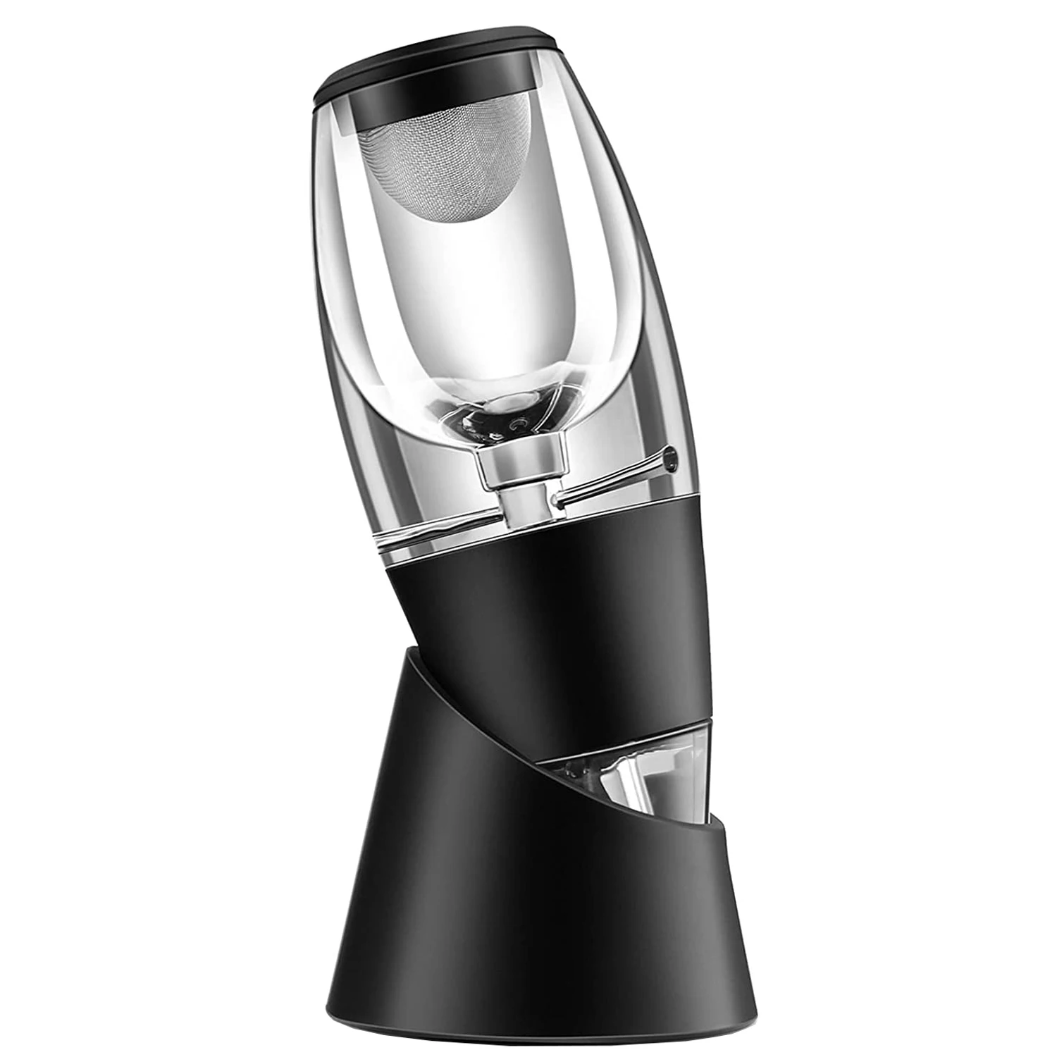 Wine Accessories Set Wine Aerator with Vertical Display Stand, Handheld Decanter Pourer Spout for Red, Wine Gift Set