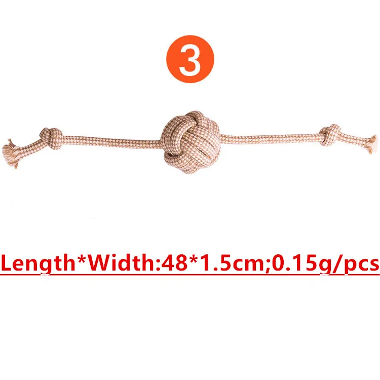 
Pet Supply Natural Non-Toxic Rope Dog Toys Dog Teething Chew Toy 