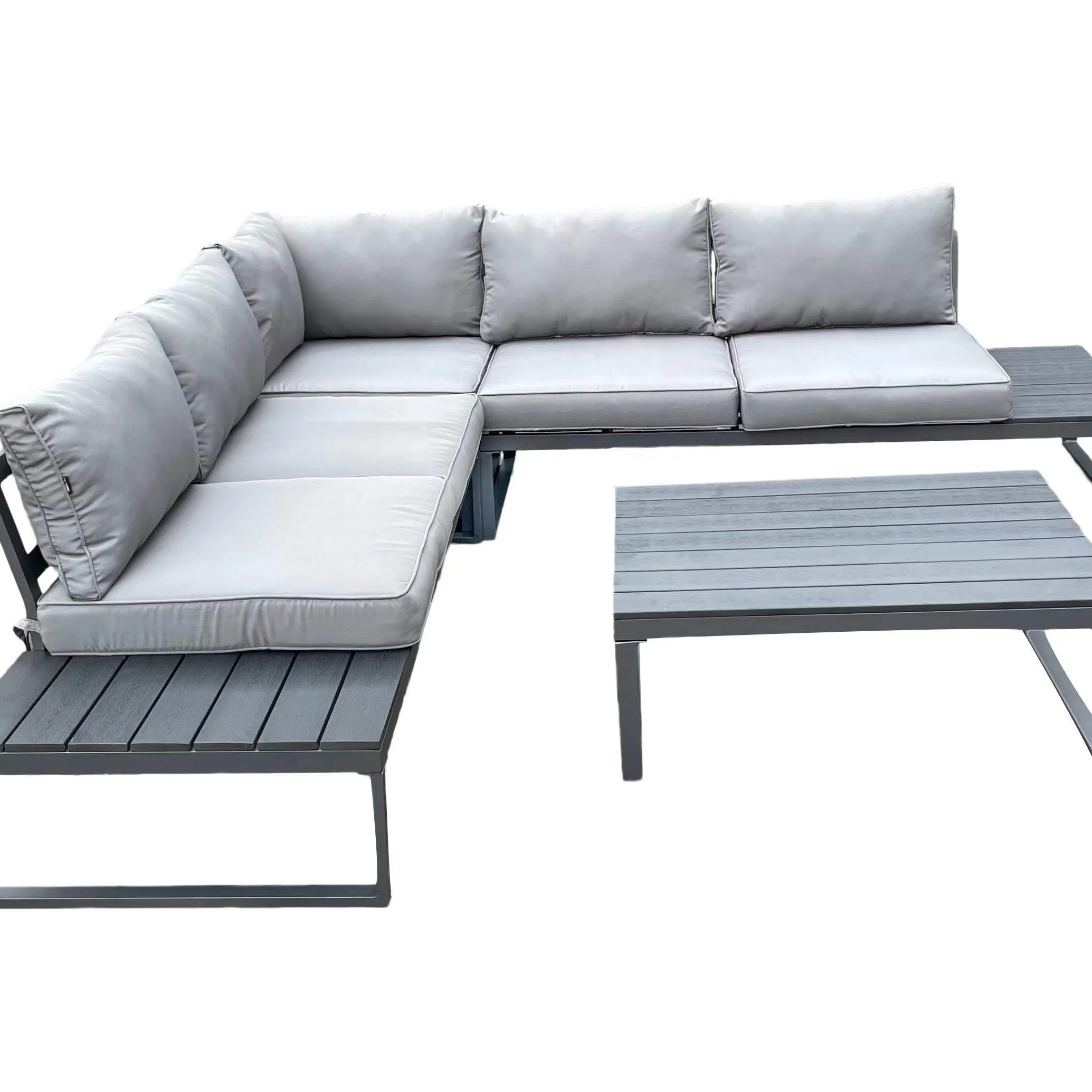 2022 Sectional patio sofa restoration hardware outdoor furniture metal backyard furniture outdoor hotel furniture