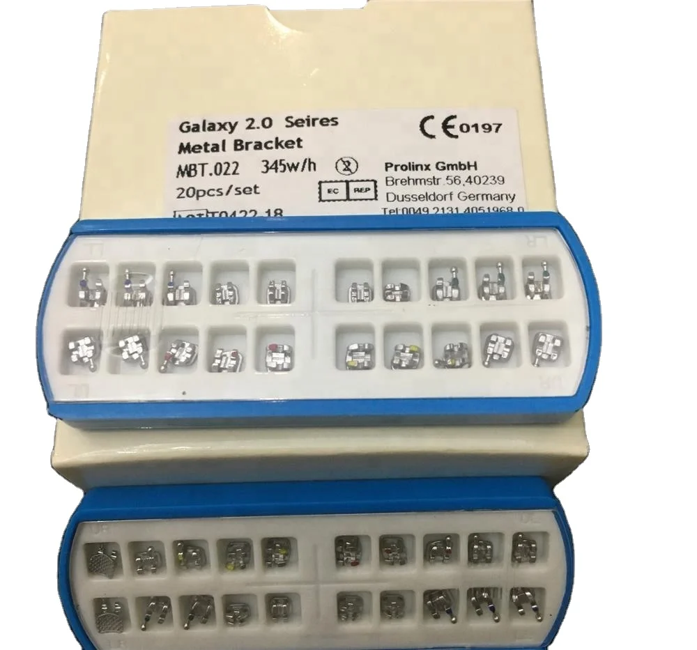 Metal 80 Gauge Mesh Base Dental Orthodontic Monoblock Braces