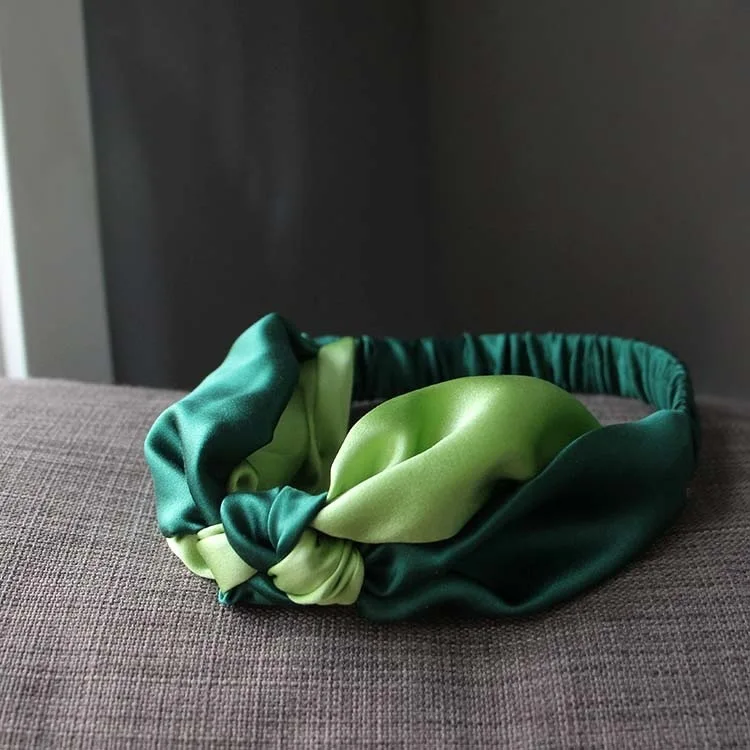 Custom Logo hair tie fashion satin hair bands for women