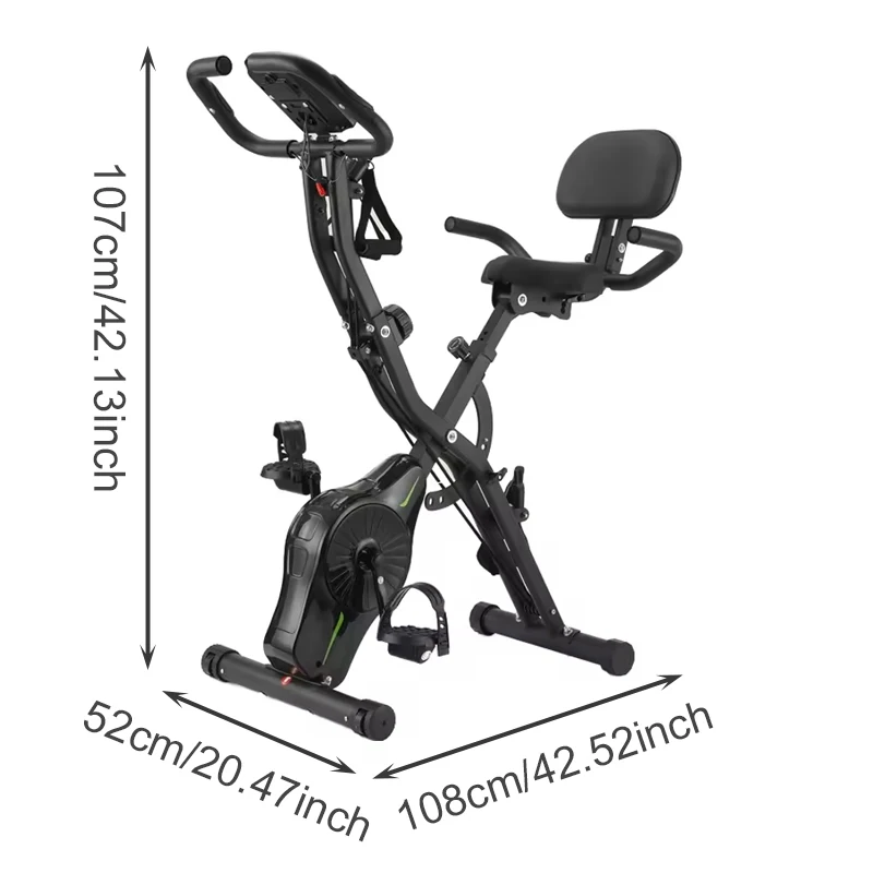 New Small Exercise Bikes Body Shaper Max User Weight to 120kgs Exercise Machine with Monitor