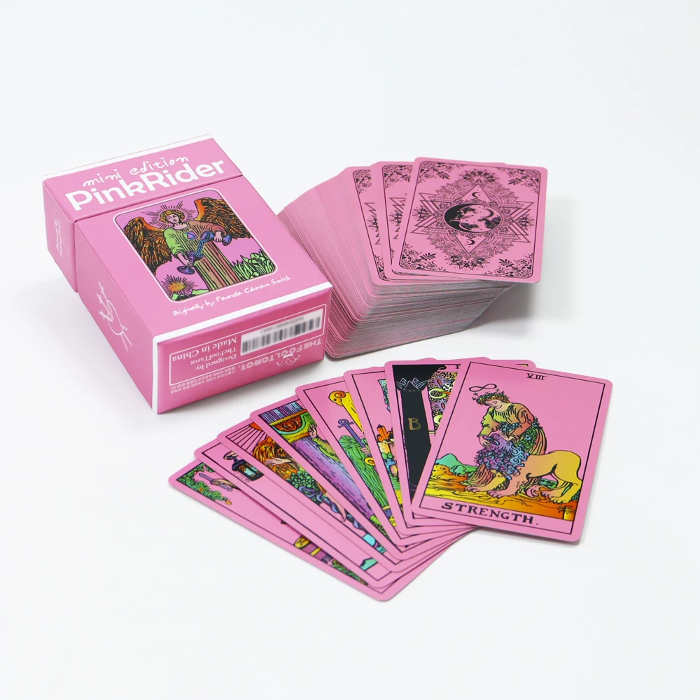Supplier custom pattern printing paper tarot cards high end custom design prophecy tarot cards with box
