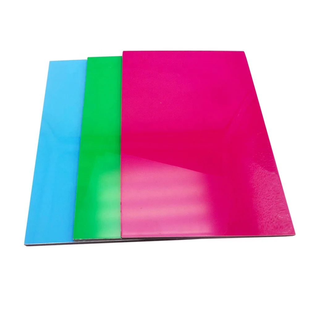 high glossy ACM curtain wall decoration panel wallboard wall panel 4mm 5mm thick aluminium composite panel