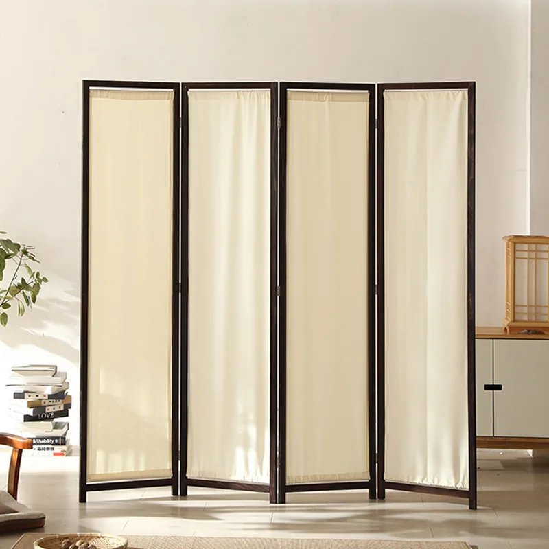 Hotel & Office Removable Fabric Screen Washable Changing Partition Foyer Movable Folding Screen for Room Dividers & Separations